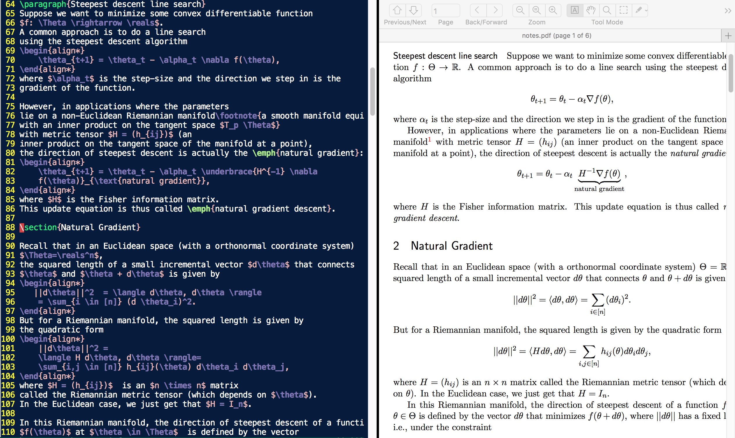 LaTeX Skim Vim Setup